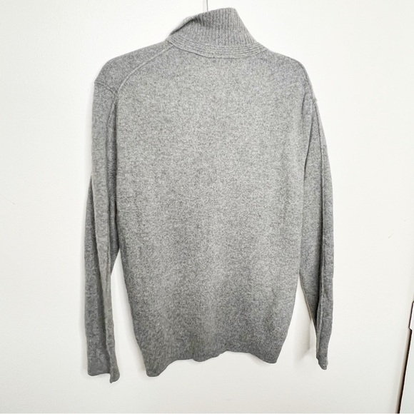 Hudson North Grey 3/4 Button Down Sweater Lambswool Men’s Size Large - Picture 3 of 3